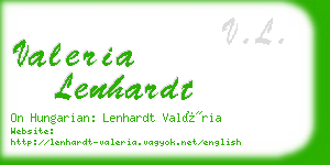 valeria lenhardt business card